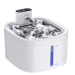 New Wireless Cat Water Fountain, 118oz/3.5L Battery Operated Pet Water Dispenser